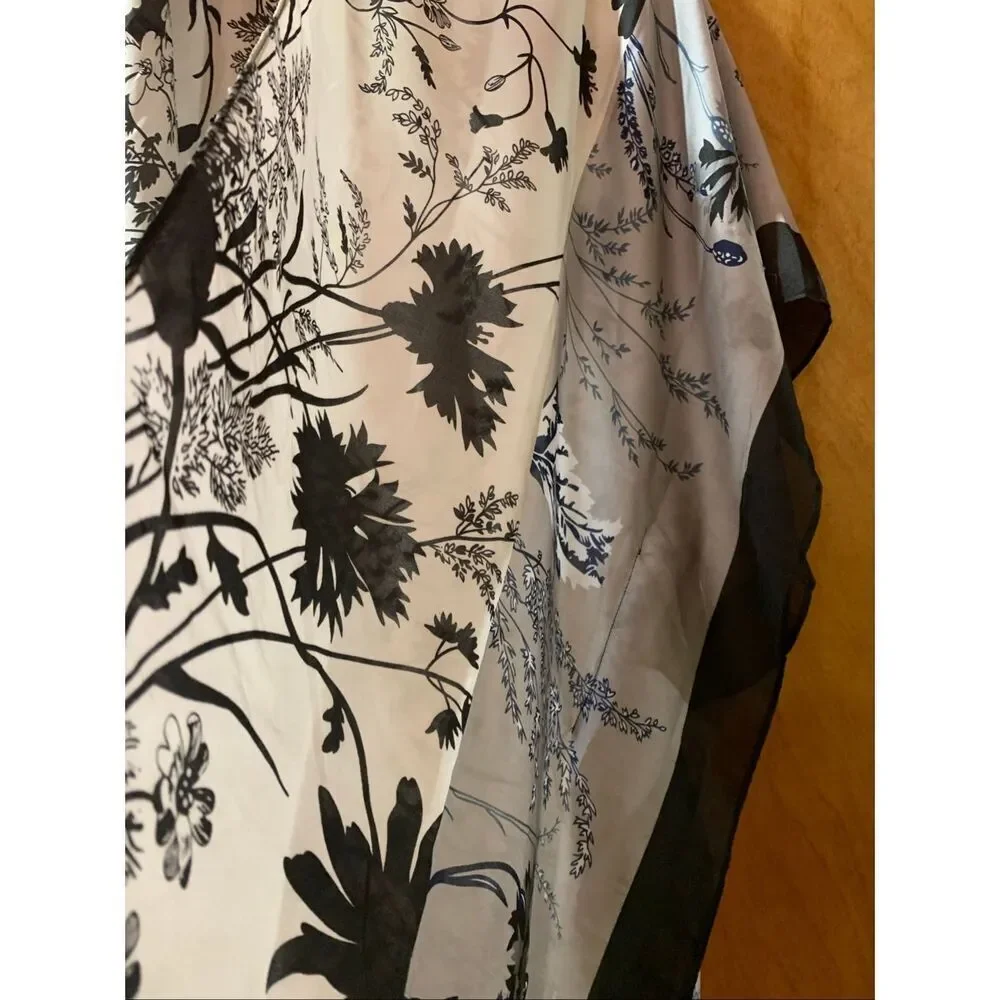 Black Gray Kimono #casual wear #all seasons #kimono